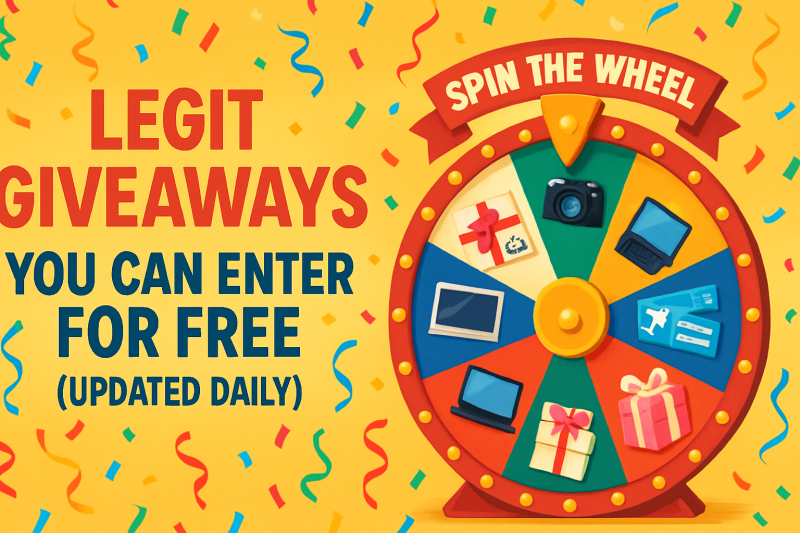 Legit Giveaways You Can Enter for Free (Updated Often)