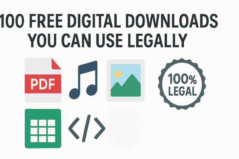 100 Free Digital Downloads You Can Use Legally in 2026
