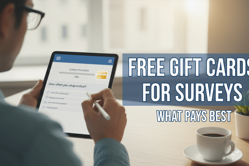 Free Gift Cards for Surveys: What Pays Best